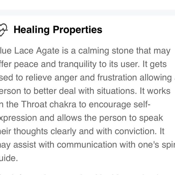 Blue lace agate silver pendant necklace - Picture 11 of 11